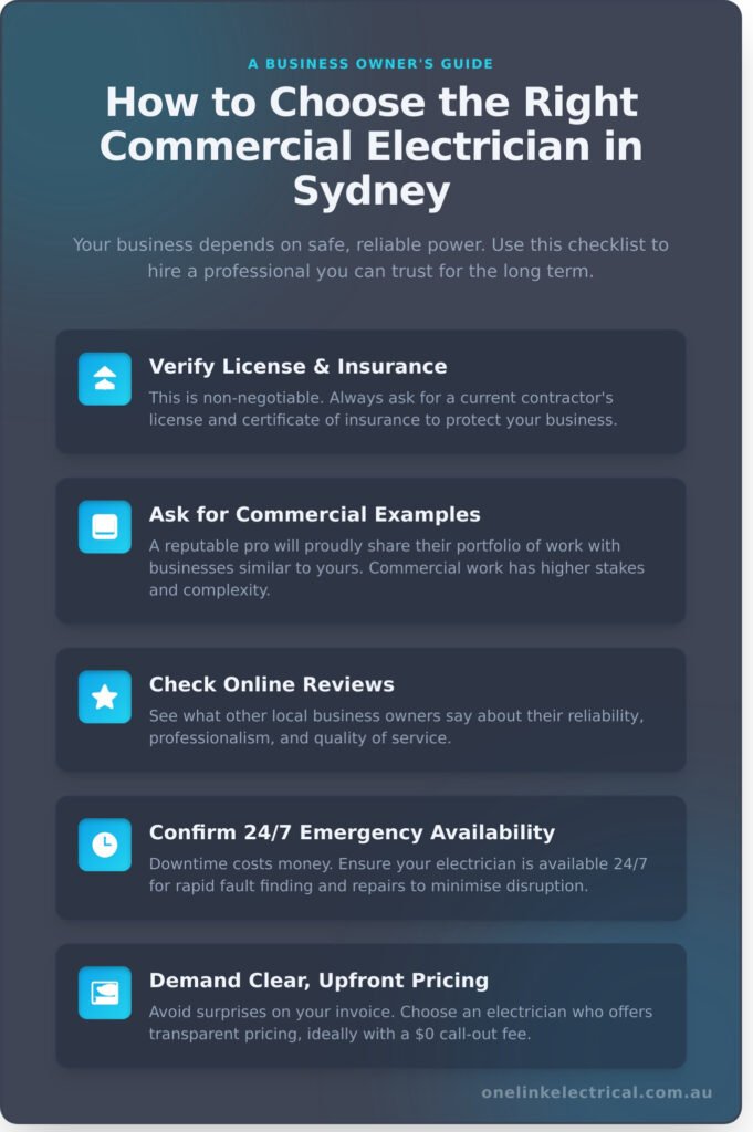 commercial electrician sydney